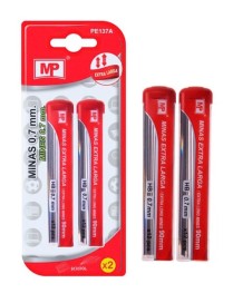 MP ανταλλακτικές μύτες για μηχανικό μολύβι PE137A, ΗΒ, 0.7mm, 2x 12τμχ