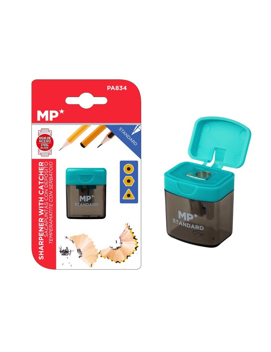 MP ξύστρα μολυβιών με κάδο PA834, πράσινη
