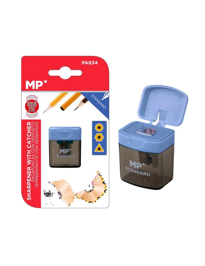 MP ξύστρα μολυβιών με κάδο PA834, μωβ