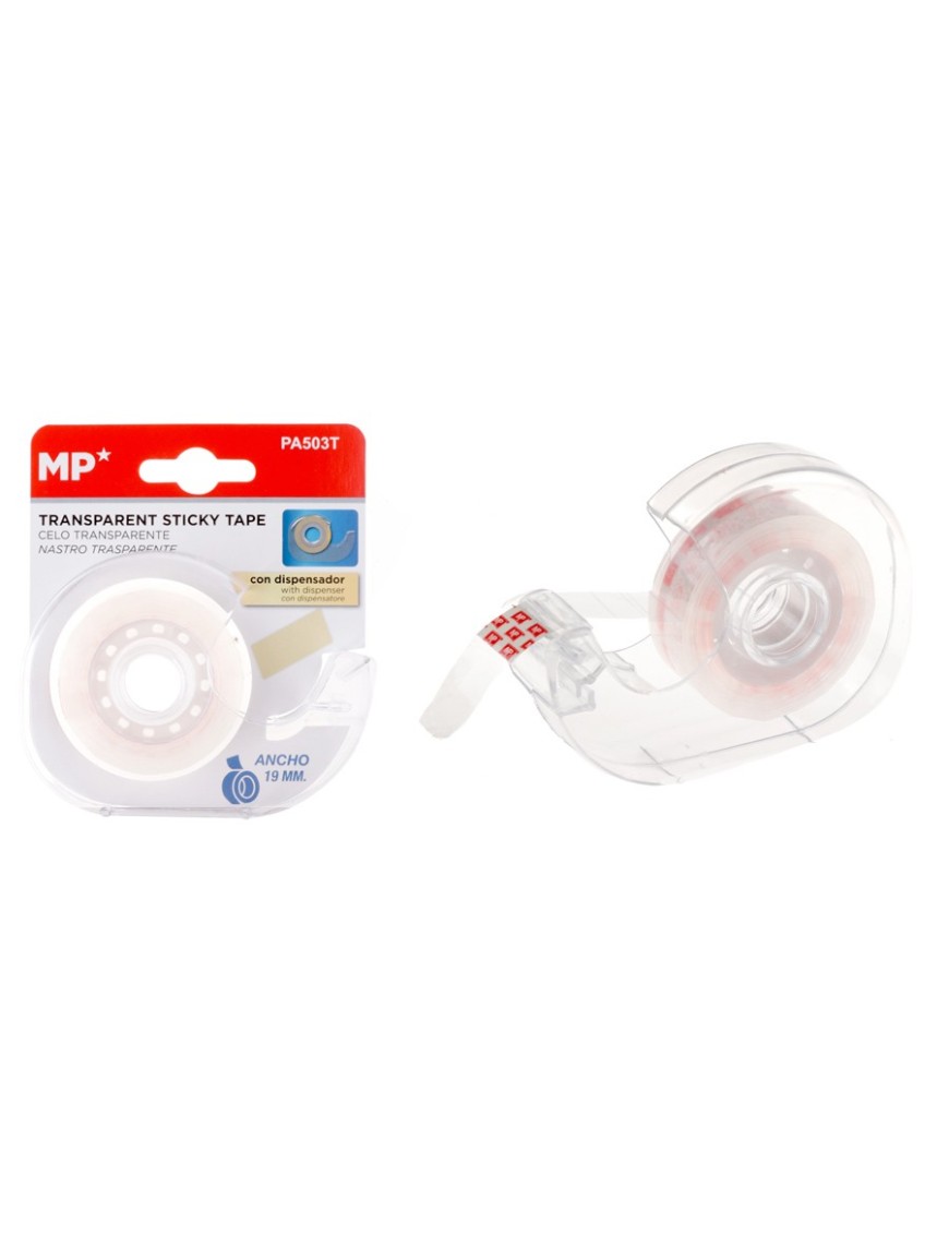 MP βάση και κολλητική ταινία PA503T, 19mm, διάφανη