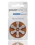 POWER ONE μπαταρίες ακουστικών βαρηκοΐας P312, mercury free, 1.45V, 6τμχ