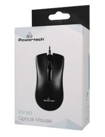 POWERTECH ενσύρματο ποντίκι PT-808, 1000DPI, USB, μαύρο