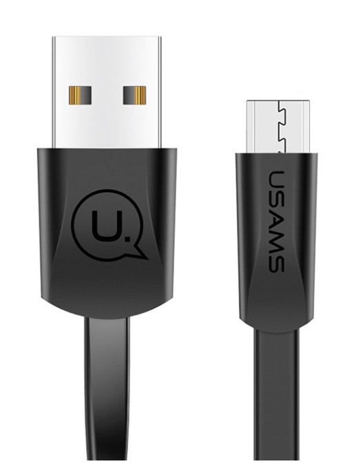 USAMS Καλώδιο USB σε Micro USB US-SJ201, 1.2m, μαύρο