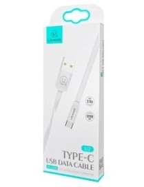 USAMS Καλώδιο USB σε Type-C US-SJ200, 1.2m, λευκό