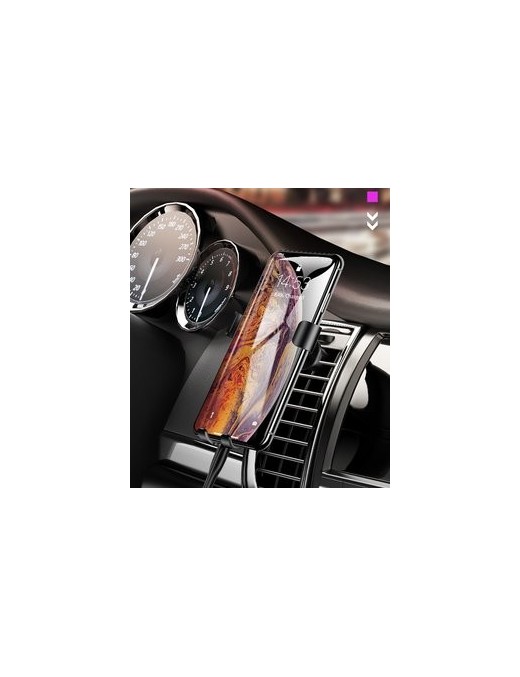 USAMS βάση αεραγωγού αυτοκινήτου Gravity Car Mount US-ZJ052, μαύρη