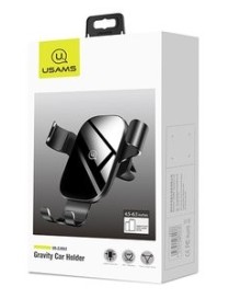 USAMS βάση αεραγωγού αυτοκινήτου Gravity Car Mount US-ZJ052, μαύρη