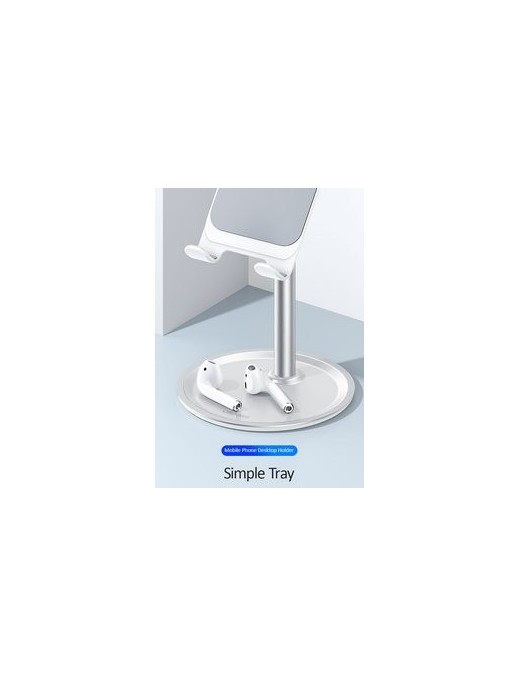 USAMS βάση smartphone US-ZJ048, ρυθμιζόμενη, μεταλλική, λευκή