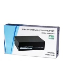 POWERTECH VGA splitter CAB-G031, 1 σε 2 συσκευές, 1920x1440px, 200MHz