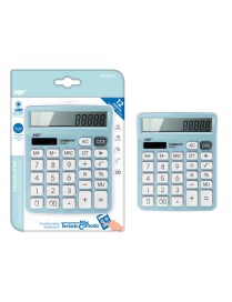 MP αριθμομηχανή PE028, ηλιακό & μπαταρίες, 12 ψηφία, γαλάζια