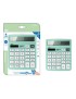 MP αριθμομηχανή PE028, ηλιακό & μπαταρίες, 12 ψηφία, πράσινη