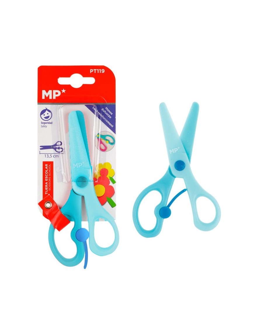 MP παιδικό ψαλίδι χαρτιού PT119, πλαστικό, 13.5cm, μπλε