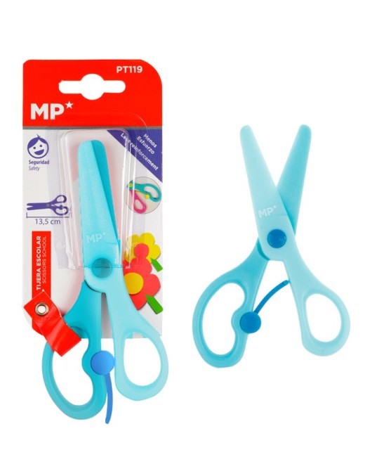 MP παιδικό ψαλίδι χαρτιού PT119, πλαστικό, 13.5cm, μπλε