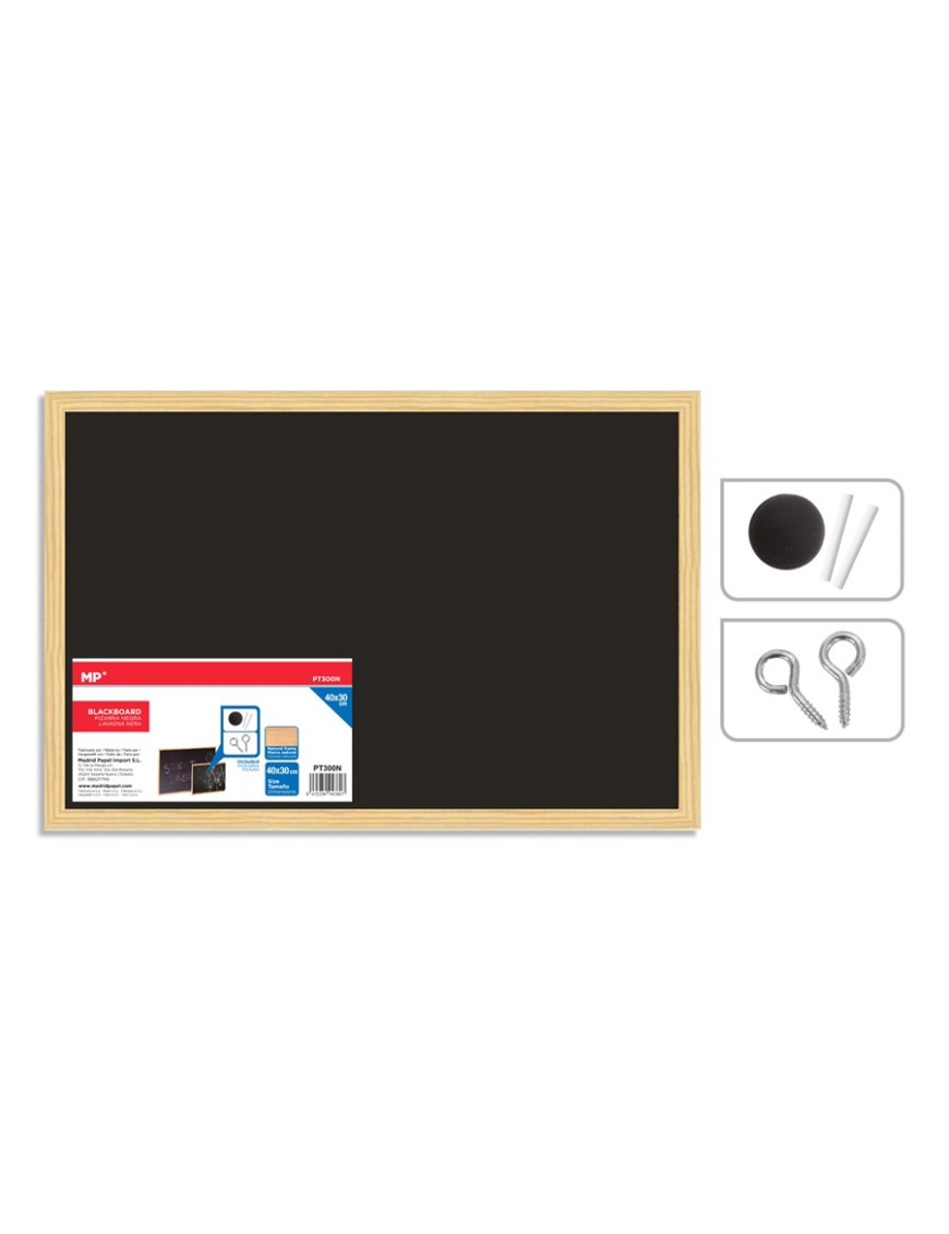 MP Πίνακας μαύρος με κιμωλίες PT300N, 40 x 30cm