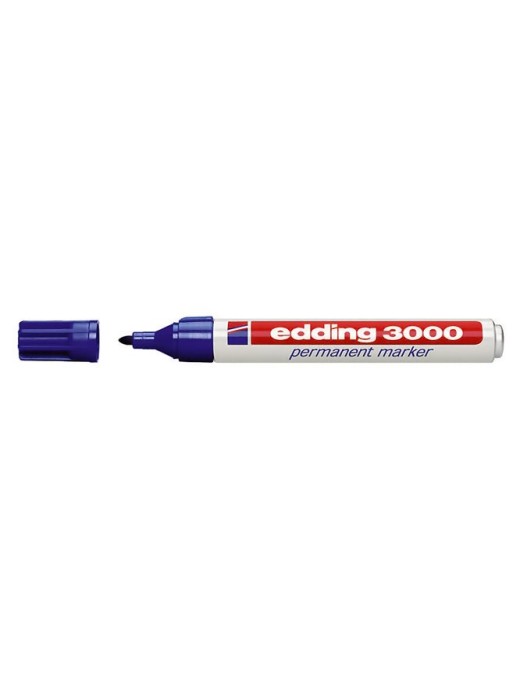 EDDING ανεξίτηλος μαρκαδόρος 3000, 1.5-3mm, επαναγεμιζόμενος, μπλε