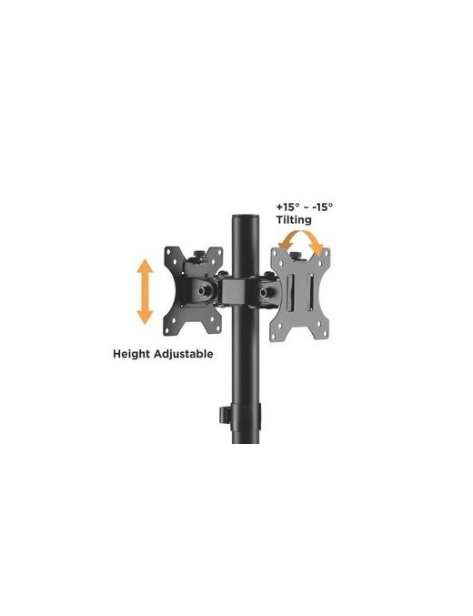 BRATECK Βάση γραφείου LDT40-G02 για 2 οθόνες 17" - 32", 8kg