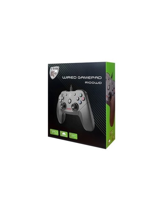 ROAR ενσύρματο gamepad R100WD, με vibration, PC, PS3 & Android TV box