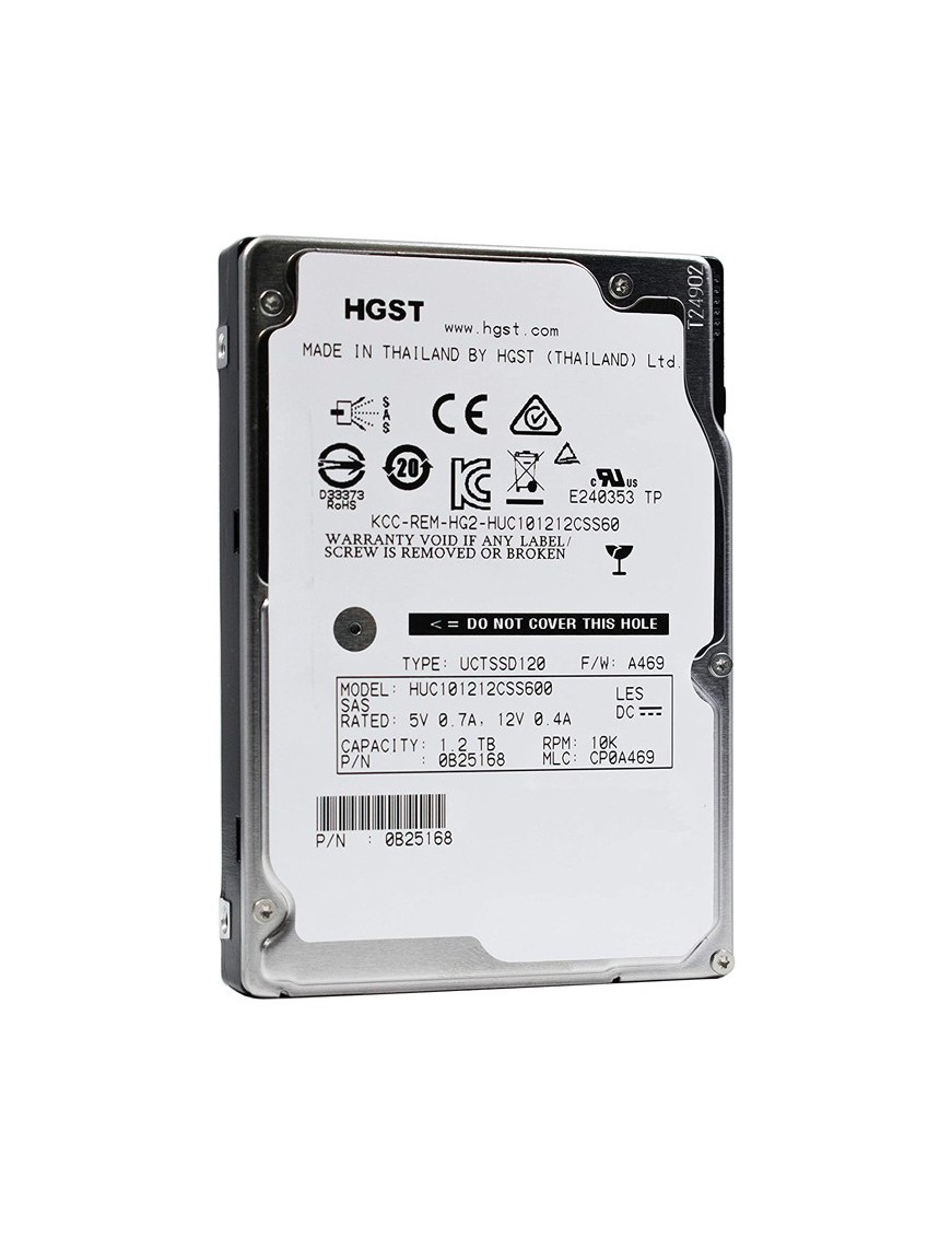 HGST used SAS HDD HUC101212CSS600, 1.2TB, 10K RPM, 6Gb/s, 2.5"