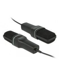 DELOCK Mικρόφωνο studio με pop φίλτρο & αντιανέμιο 66331, πυκνωτικό, USB