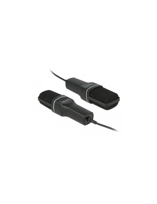 DELOCK Mικρόφωνο studio με pop φίλτρο & αντιανέμιο 66331, πυκνωτικό, USB