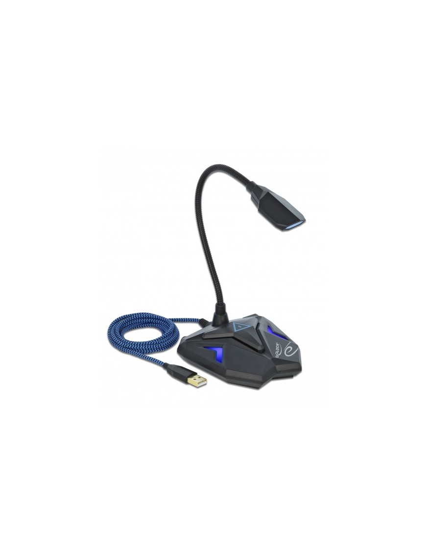 DELOCK Gaming μικρόφωνο 66330, omnidirectional, με mute, USB