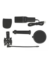 DELOCK Mικρόφωνο studio με pop φίλτρο & αντιανέμιο 66331, πυκνωτικό, USB