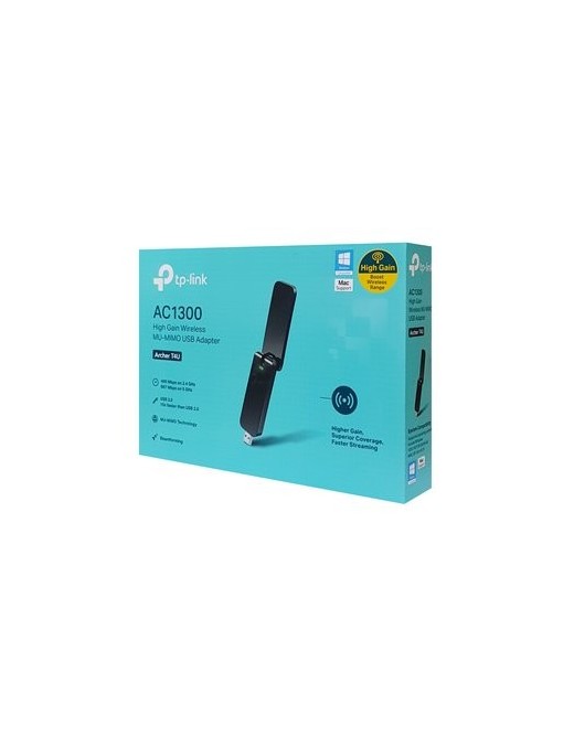 TP-LINK Wireless USB Adapter ARCHER-T4U, AC1300, Dual Band, Ver. 3.2