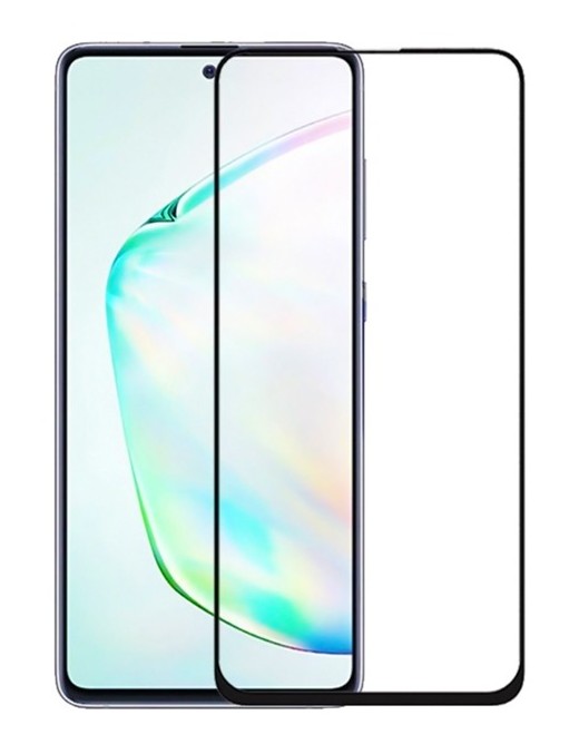 POWERTECH Tempered Glass 5D, full glue, για Samsung Note 10 Lite, μαύρο