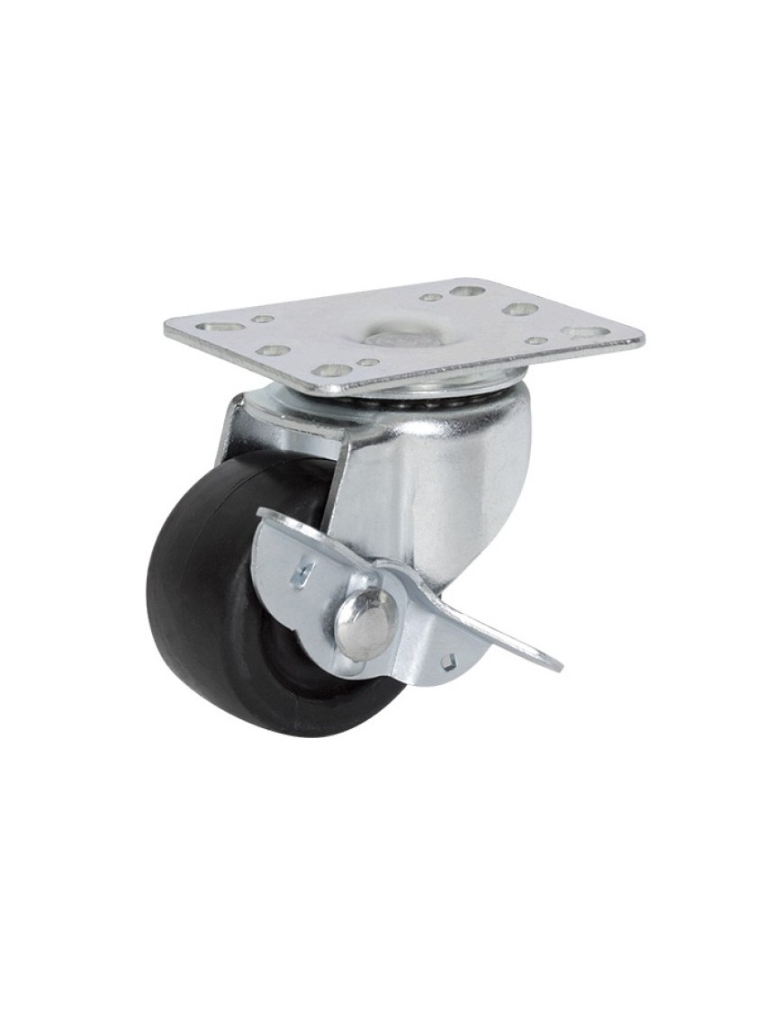 POWERTECH ρόδα για rack NETW-0014, περιστρεφόμενη, με φρένο, 100kg max