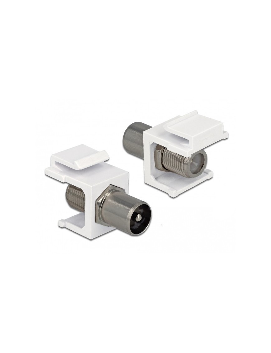 POWERTECH adapter καλωδίου κεραίας TV CAB-N155 για patch panel, λευκό