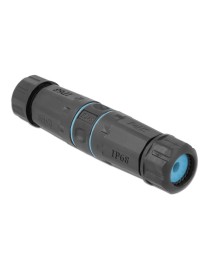 DELOCK αδιάβροχος αμφίδρομος σύνδεσμος RJ45 Cat.6A 86693, μπλε