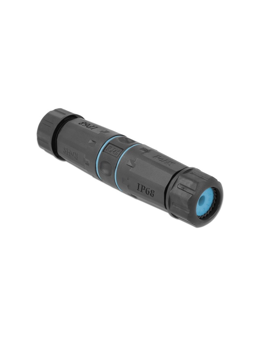 DELOCK αδιάβροχος αμφίδρομος σύνδεσμος RJ45 Cat.6A 86693, μπλε