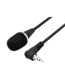 POWERTECH εύκαμπτο μικρόφωνο CAB-J042, 3.5mm, μαύρο