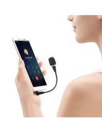 POWERTECH εύκαμπτο μικρόφωνο CAB-J042, 3.5mm, μαύρο