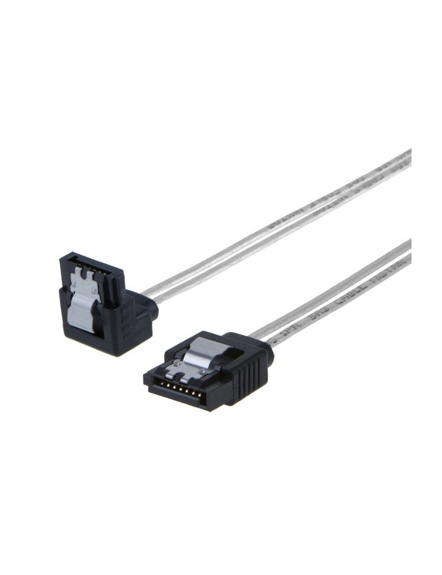 POWERTECH Καλώδιο SATA III 7pin σε 7pin 90° CAB-W033, flat, 0.5m