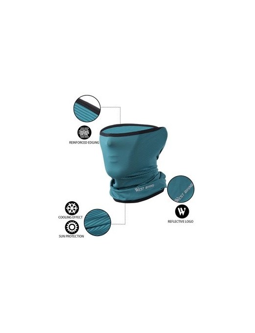 WEST BIKING αθλητικό περιλαίμιο TMV-0038, καλοκαιρινό, διαπνέων, πετρόλ