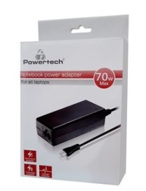POWERTECH Φορτιστής laptop PT-854, Universal, 70W, χωρίς βύσματα, 1.5m