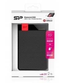SILICON POWER εξωτερικός HDD 2TB Diamond D30 D3S, USB 3.1, μαύρος
