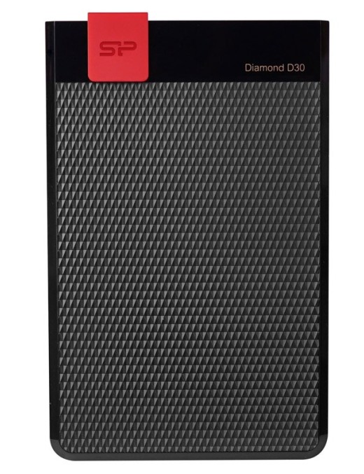 SILICON POWER εξωτερικός HDD 2TB Diamond D30 D3S, USB 3.1, μαύρος