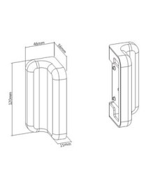 BRATECK 2x βάσεις στήριξης πάνελ SW02-4, SW series, για τοίχο