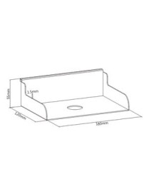 BRATECK ράφι SW03-10 για χρήση με το πάνελ SW series, 180x120x55mm