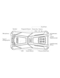 ULEFONE Smartphone Armor 8, IP68/IP69K, 6.1", 4/64GB, 5580mAh, μαύρο