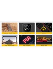 ULEFONE Smartphone Armor 8, IP68/IP69K, 6.1", 4/64GB, 5580mAh, μαύρο