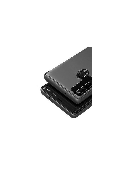 POWERTECH θήκη Clear view MOB-1517, Huawei Y6p, μαύρη