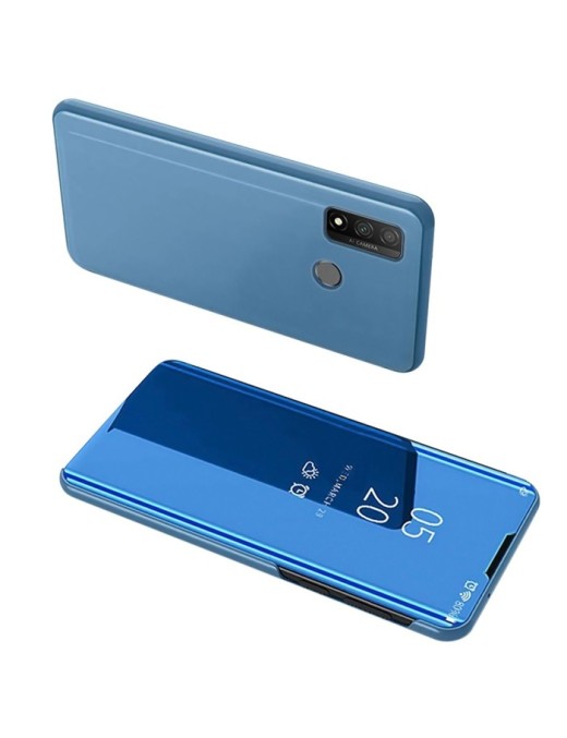 POWERTECH θήκη Clear view MOB-1516, Huawei P Smart 2020, μπλε