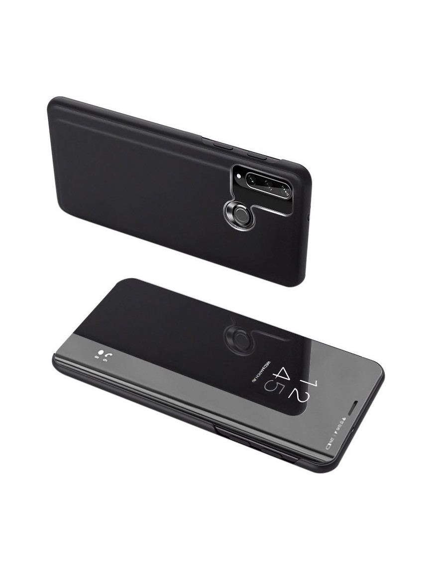 POWERTECH θήκη Clear view MOB-1517, Huawei Y6p, μαύρη