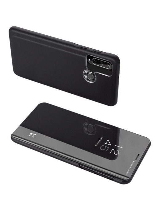POWERTECH θήκη Clear view MOB-1517, Huawei Y6p, μαύρη