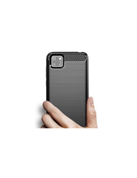 POWERTECH Θήκη Carbon Flex MOB-1523, Huawei Y5p, μαύρη