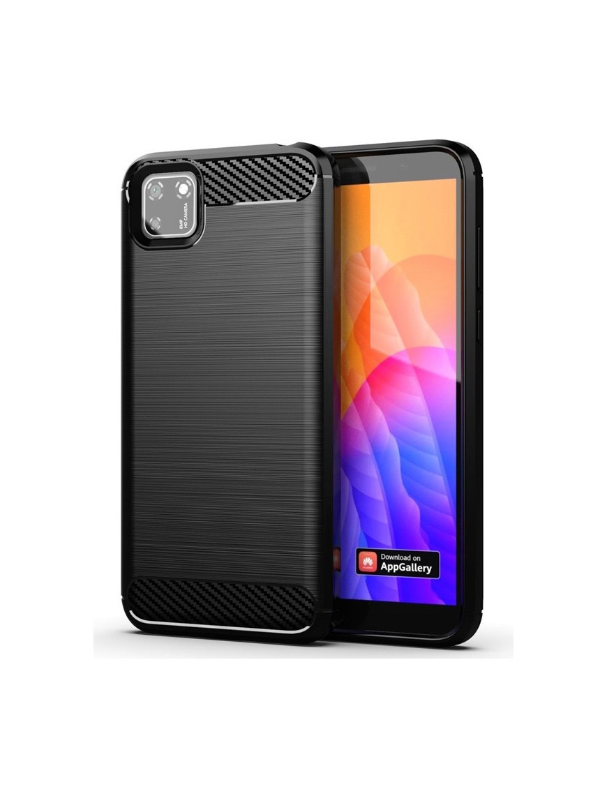 POWERTECH Θήκη Carbon Flex MOB-1523, Huawei Y5p, μαύρη
