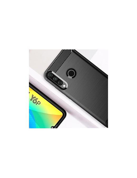 POWERTECH Θήκη Carbon Flex MOB-1524, Huawei Y6p, μαύρη