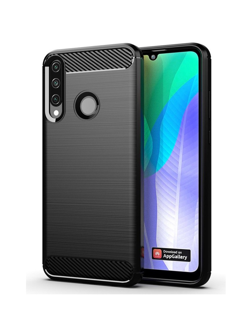 POWERTECH Θήκη Carbon Flex MOB-1524, Huawei Y6p, μαύρη